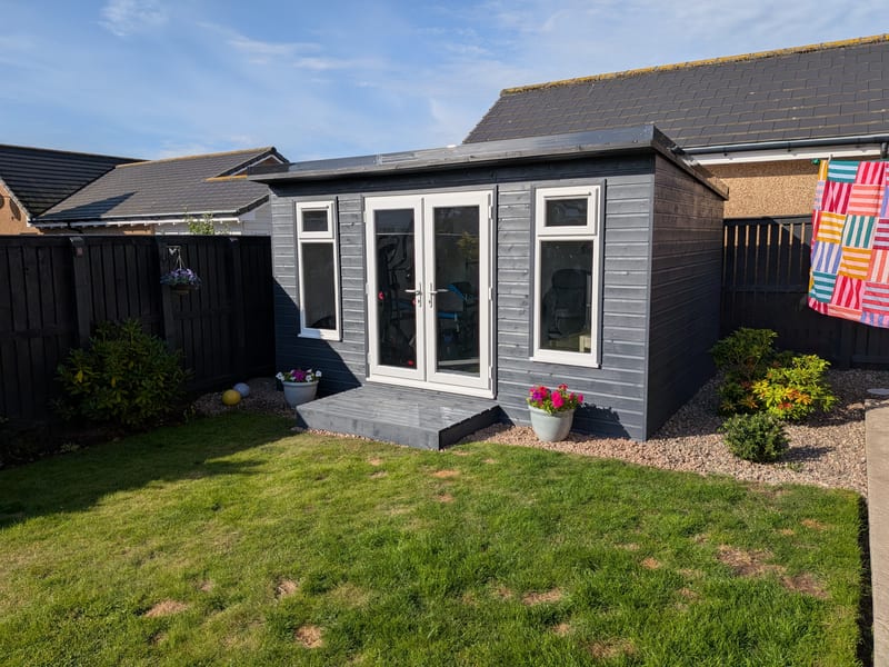 Bespoke timber garden shed build